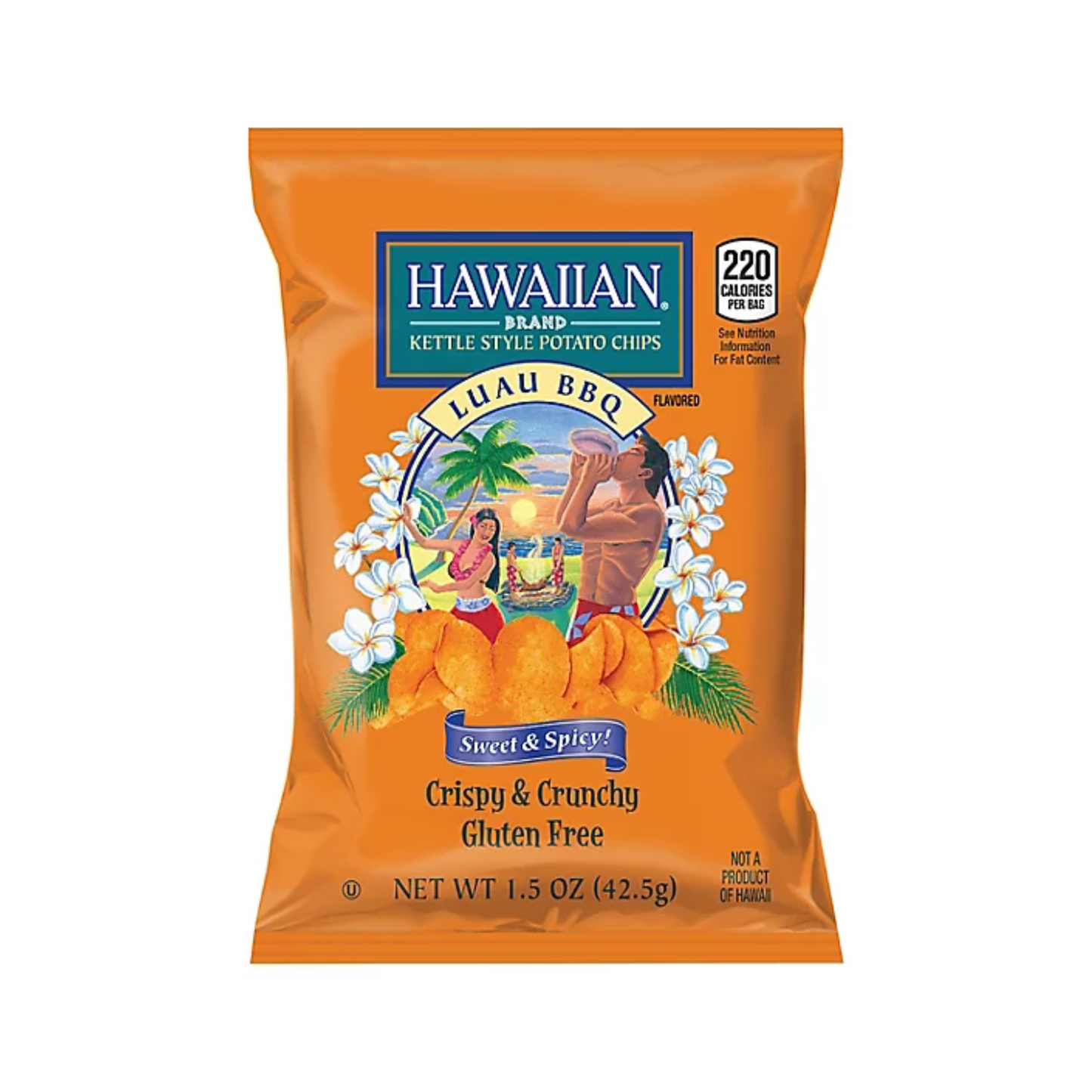 Hawaiian Luau BBQ Chips 4.75 Oz - Single Pack