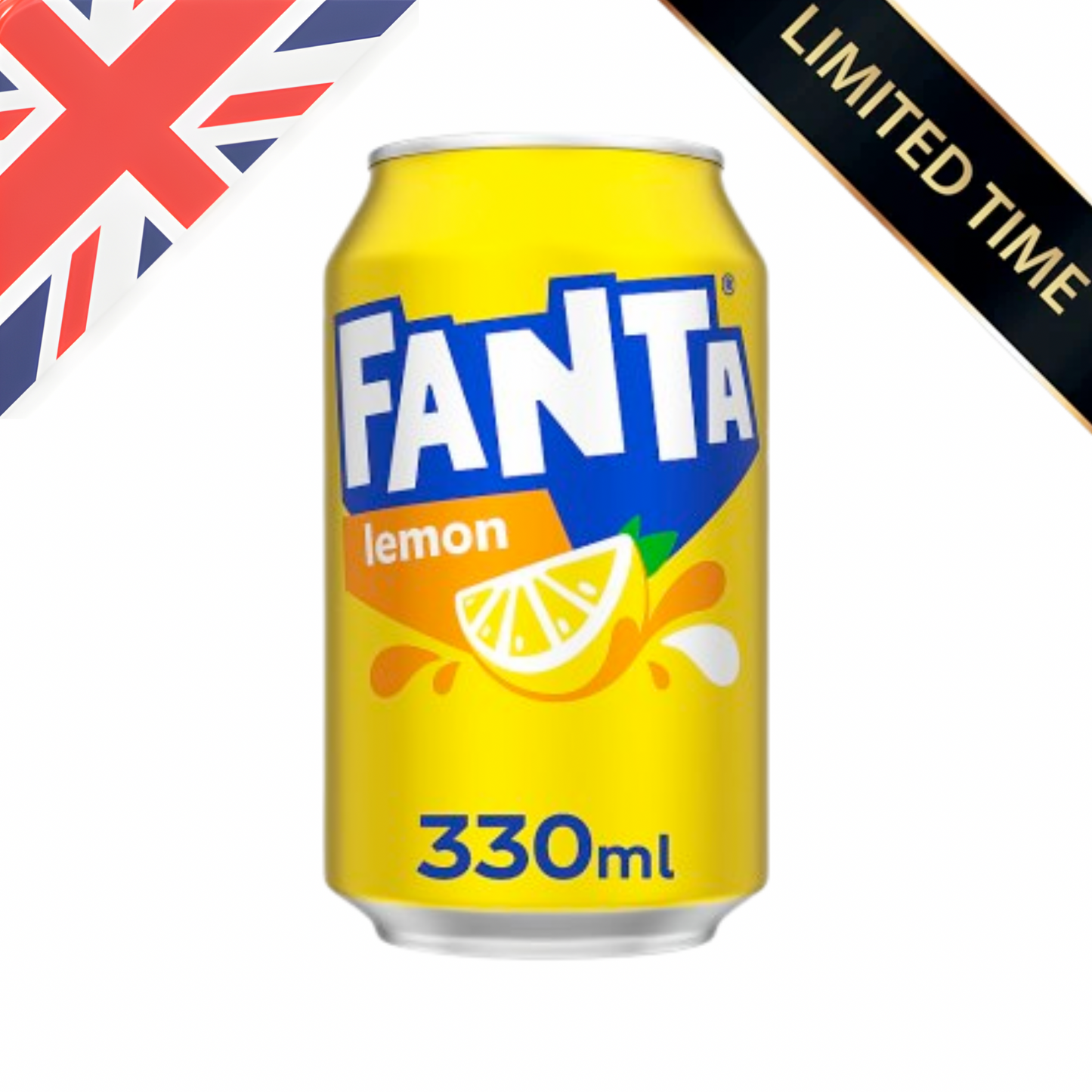 [UK] Fanta Lemon Can 330 Ml x 24 Pack