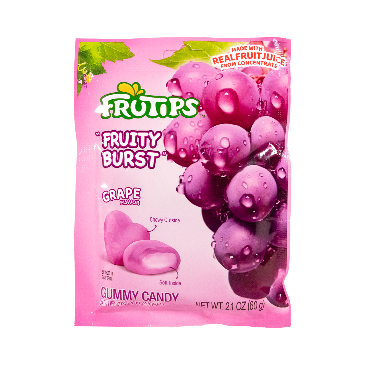Frutips Fruity Burst Grape HB 2.1 Oz - 10 Pack