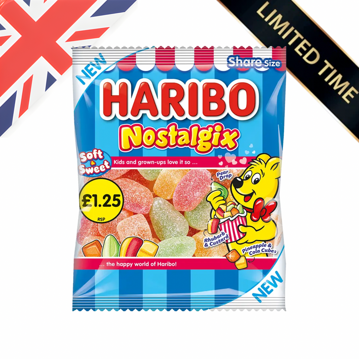 [UK] Haribo Nostalgix HB 140 Gms x 12 Pack