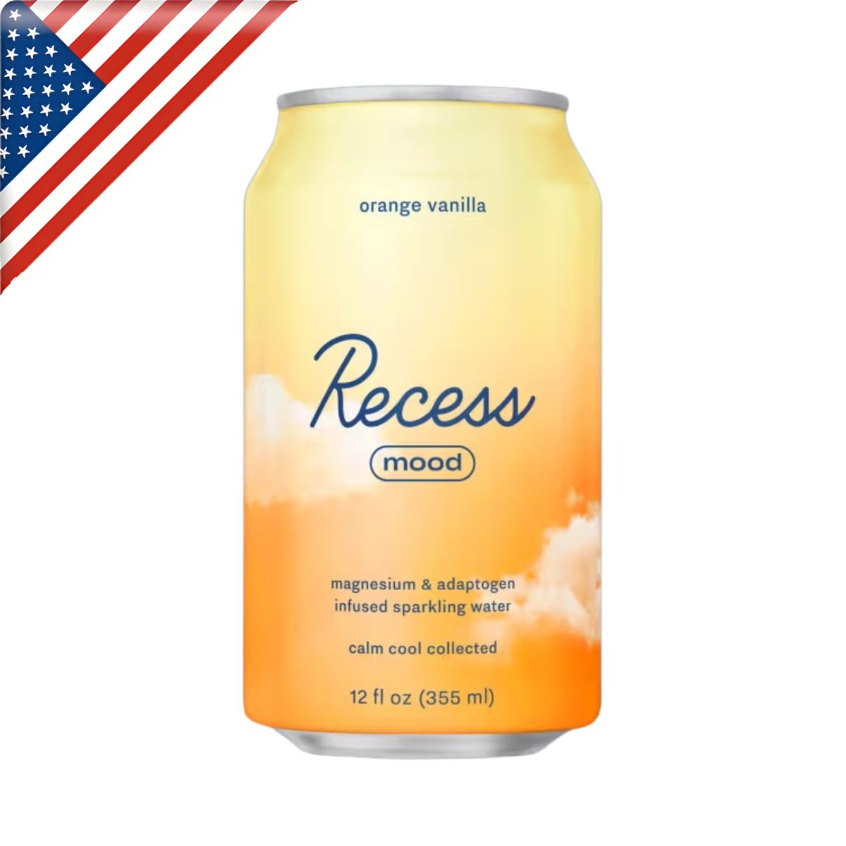 Recess Mood Orange Vanilla Can 12 Oz x 12 Pack