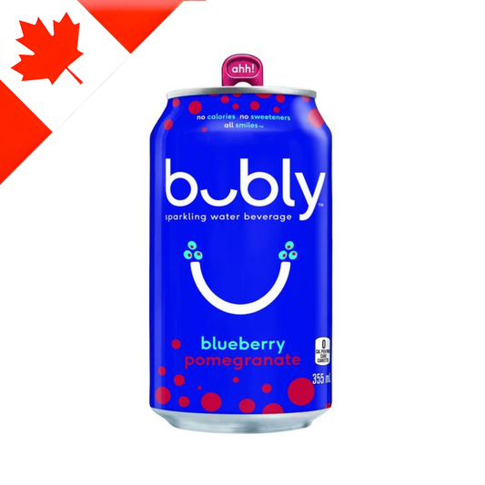 [Canada] Bubly Blueberry Pomme Sparkling Water Can 355 Ml x 12 Pack