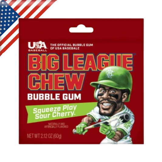 Big League Chew Sour Cherry 2.12 Oz x 12 Pack