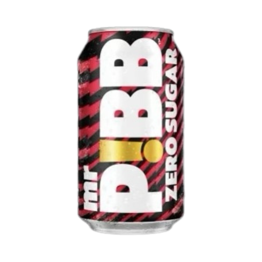 Mr Pibb Soda Zero Sugar Can 12 Oz - 12 Pack