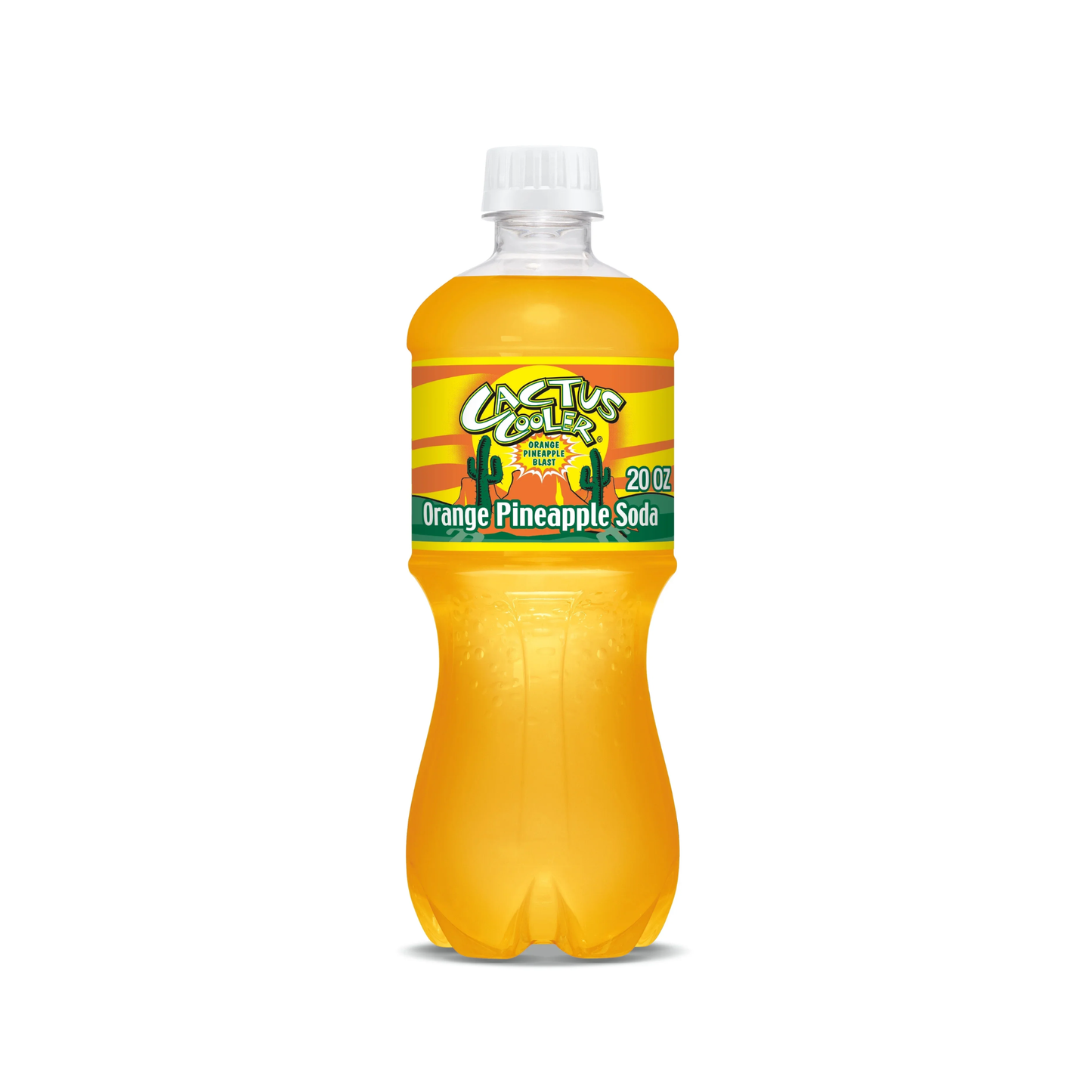 Cactus Cooler Orange Pineapple Soda PET 20 Oz - 24 Pack