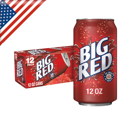 Big Red Soda Can 12 Oz - 12 Pack