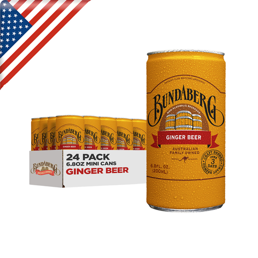 Bundaberg Ginger Beer Mini Can 6.8 Oz - 24 Pack