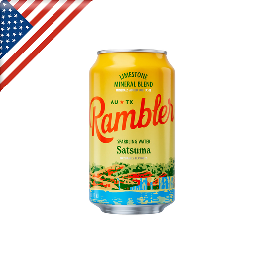 Rambler Satsuma Sparkling Water Can 12 Oz - 12 Pack