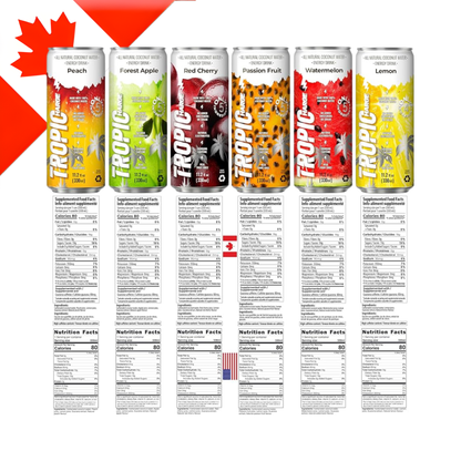 Tropicharge Energy Drink Assorted 355 Ml x 24 Pack