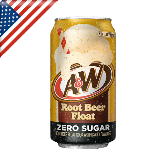 A&W Root Beer Float Zero Sugar Can 12 Oz x 12 Pack