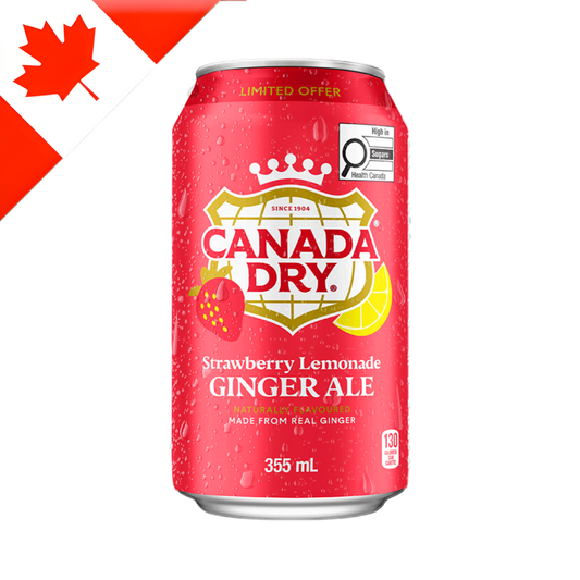[Canada] Canada Dry Strawberry Lemonade Can 355 Ml x 12