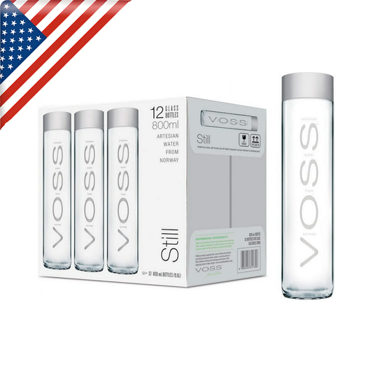 Voss Still Water Glass Bottle 800 ML - 12 Pack