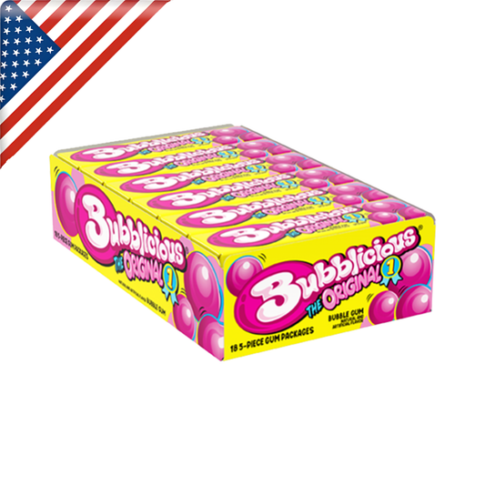 Bubblicious Original Gum 5's x 18 Pack