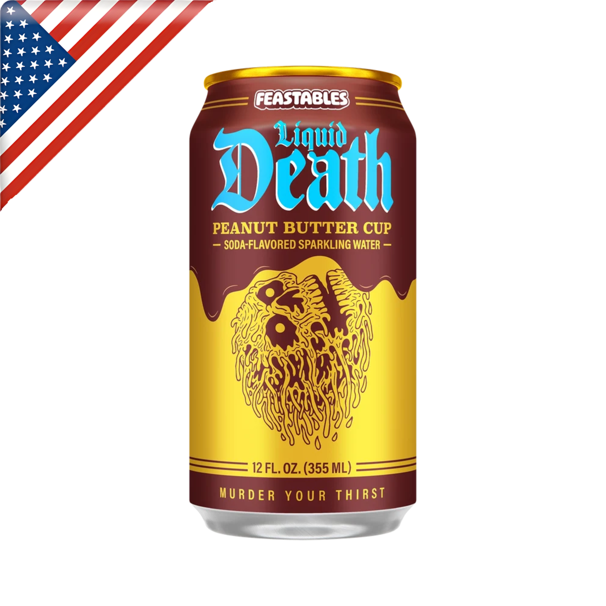 Liquid Death Water Feastables Can 12 Oz x 24 Pack