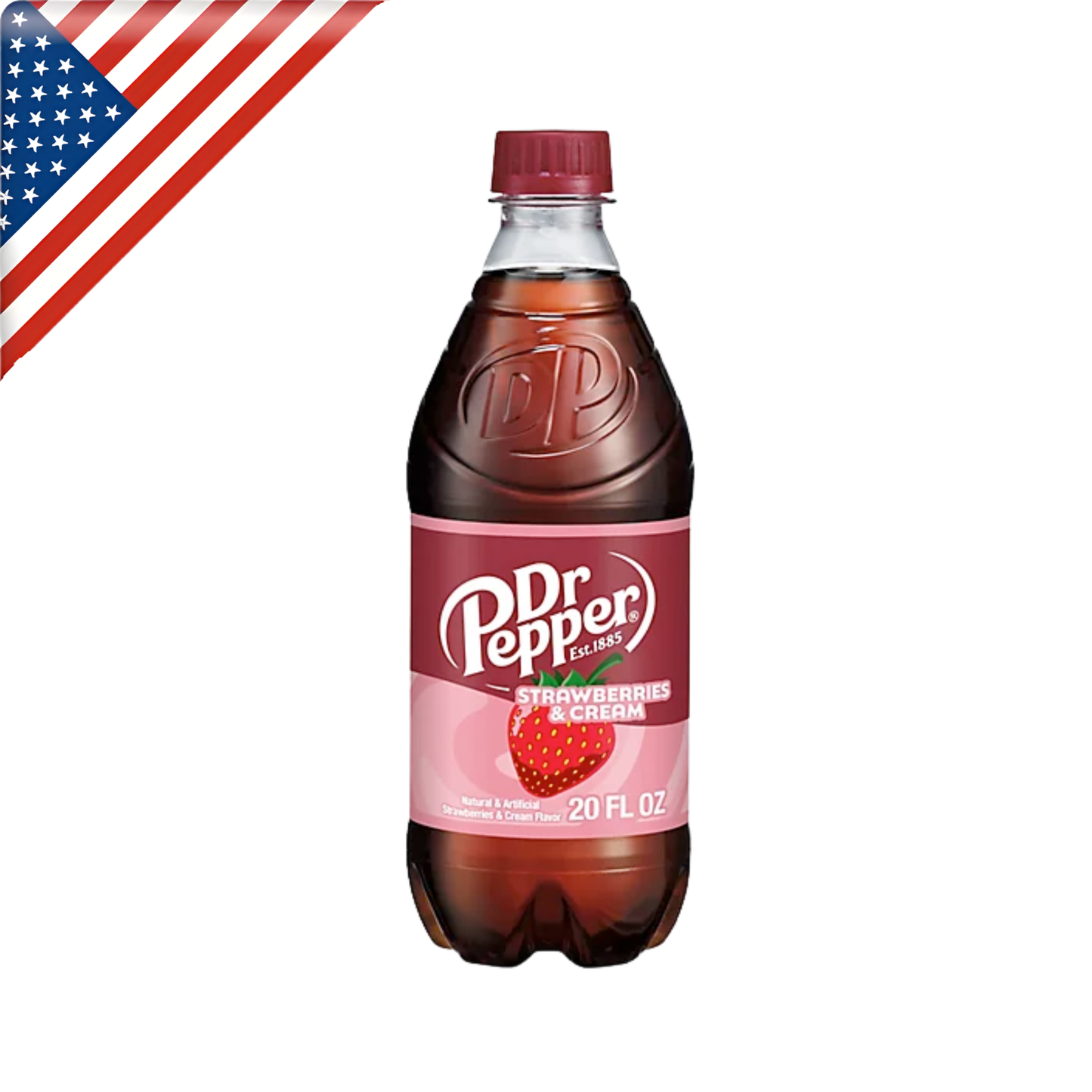 Dr Pepper Strawberry & Cream PET 20 Oz - 24 Pack