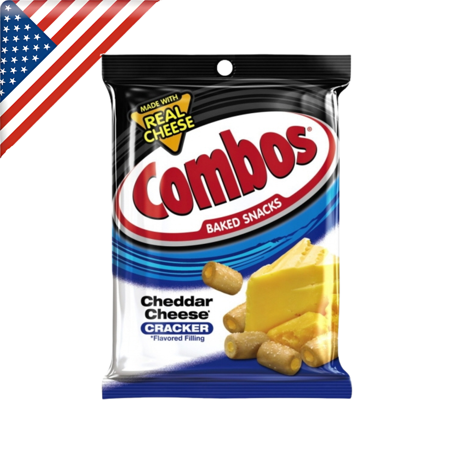 Combos Cheddar Cheese Cracker 6.3 Oz - Single Pack