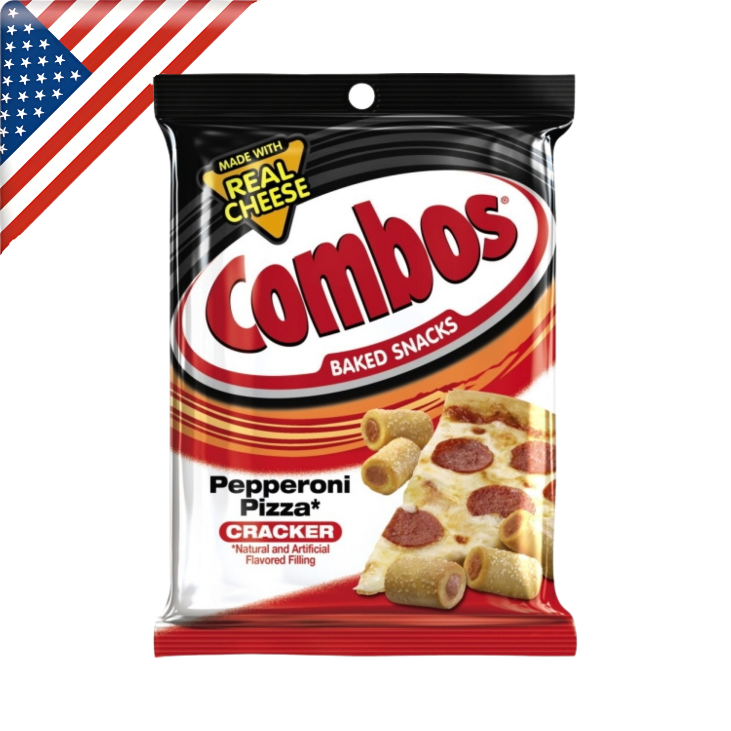 Combos Pepperoni Pizza Cracker 6.3 Oz - Single Pack