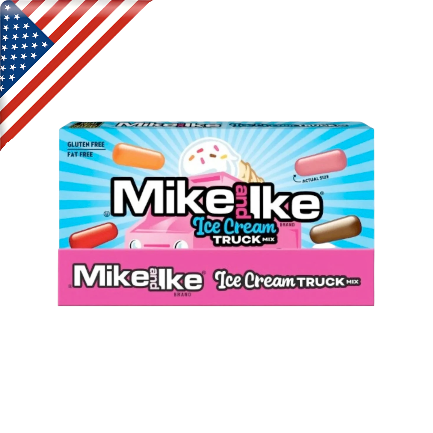 Mike & Ike Ice Cream Truck Theatre Box 4.25 Oz - 12 Pack