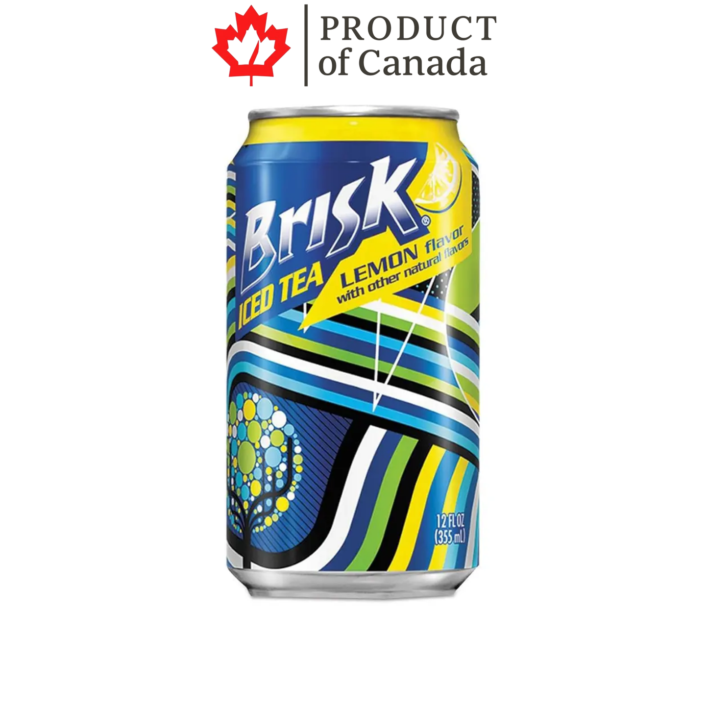 [Canada] Brisk Lemon Iced Tea Can 355 Ml - 12 Pack
