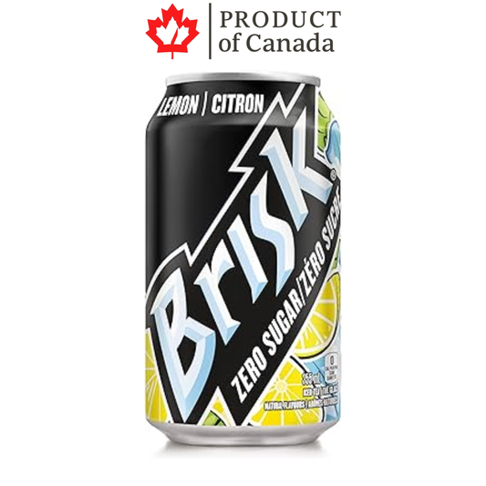 [Canada] Brisk Lemon Iced Tea Zero Sugar Can 355 Ml - 12 Pack