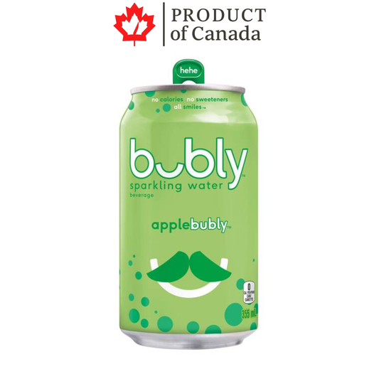 [Canada] Bubly Apple Can 355 Ml - 12 Pack