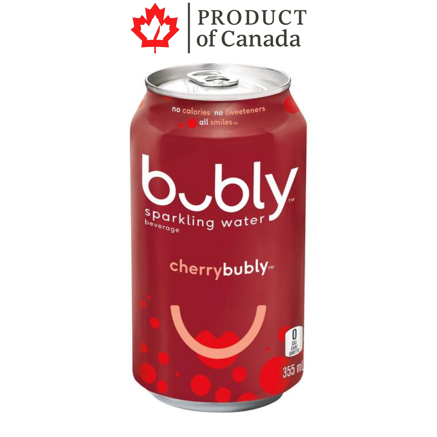 [Canada] Bubly Cherry Can 355 Ml - 12 Pack