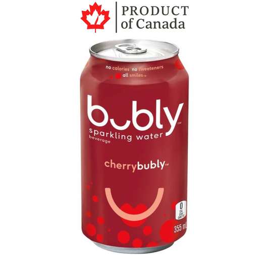 [Canada] Bubly Cherry Can 355 Ml - 12 Pack