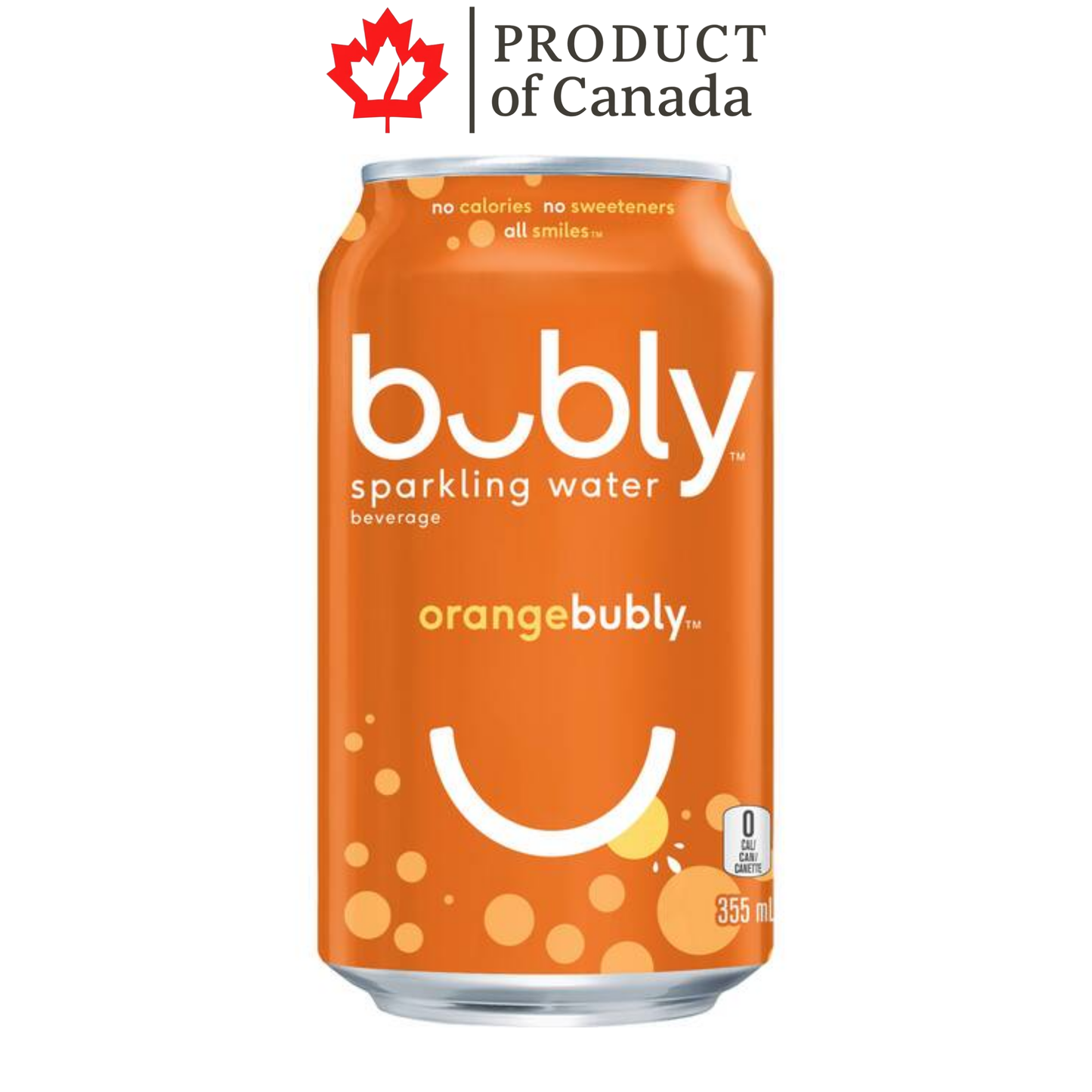 [Canada] Bubly Orange Can 355 Ml - 12 Pack