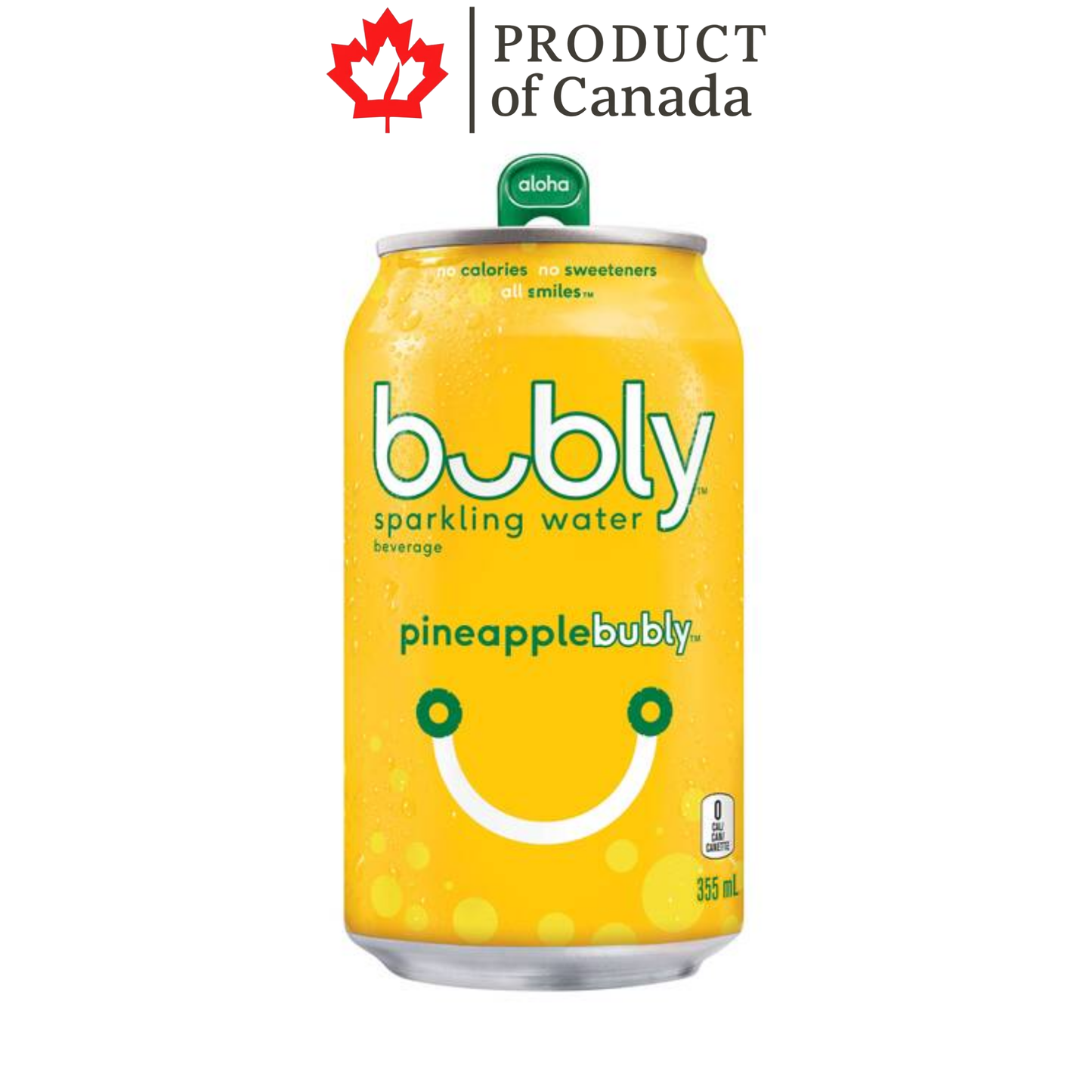 [Canada] Bubly Pineapple Can 355 Ml - 12 Pack