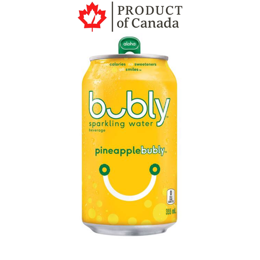 [Canada] Bubly Pineapple Can 355 Ml - 12 Pack