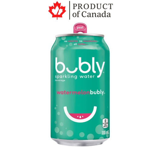 [Canada] Bubly Watermelon Can 355 Ml - 12 Pack