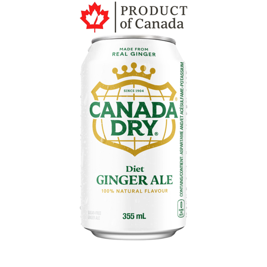 [Canada] Canada Dry Diet Ginger Ale Can 355 Ml - 12 Pack