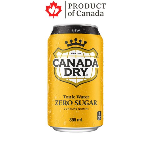 [Canada] Canada Dry Tonic Water Zero Sugar Can 355 Ml - 12 Pack