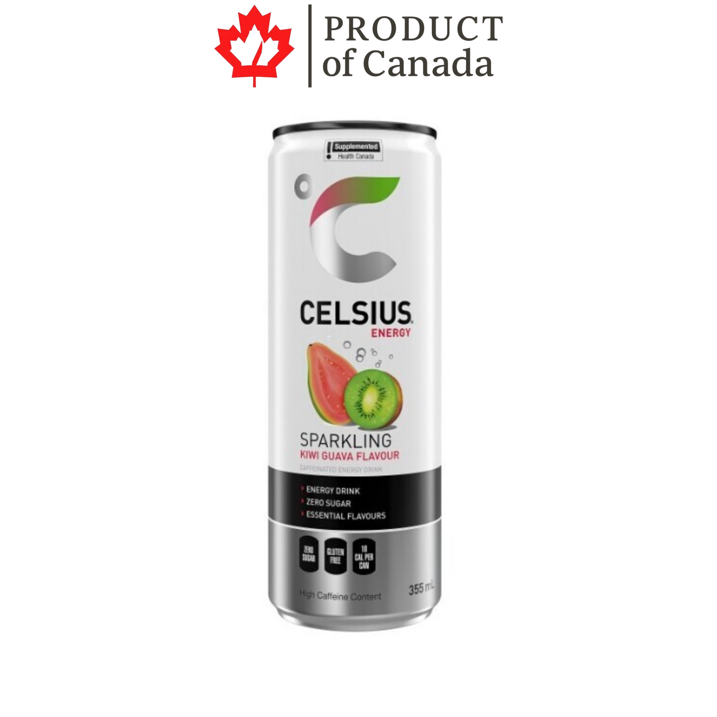 [Canada] Celsius Kiwi Strawberry Can 355 Ml - 12 Pack