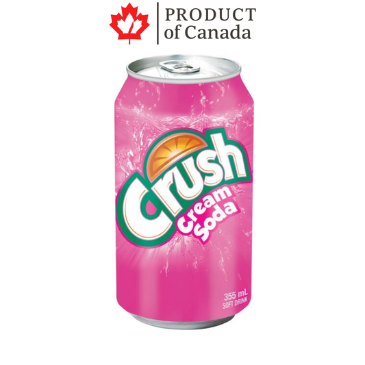 [Canada] Crush Cream Soda Can 355 Ml - 12 Pack