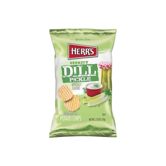 Herrs Creamy Dill Pickle 2.5 Oz - 12 Pack