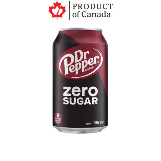 [Canada] Dr Pepper Original Zero Sugar Can 355 Ml - 12 Pack