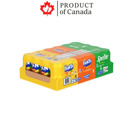 [Canada] Fanta & Sprite Variety Pack 355 Ml - 24 Pack