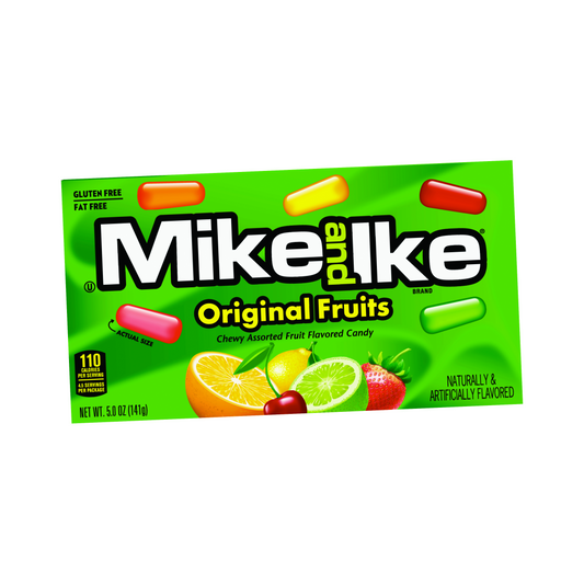 Mike & Ike Original Fruits Theatre Box 4.25 Oz - 12 Pack