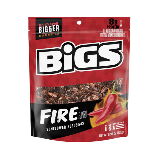 Bigs Sunflower Seeds Fire Flavoured 5.35 Oz - 12 Pack