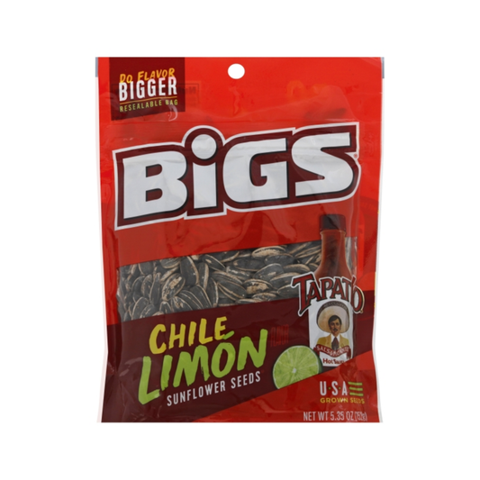 Bigs Sunflower Seeds Chilli Limon 5.35 Oz - 12 Pack