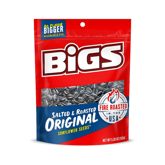 Bigs Sunflower Seeds Salted Original 5.35 Oz - 12 Pack