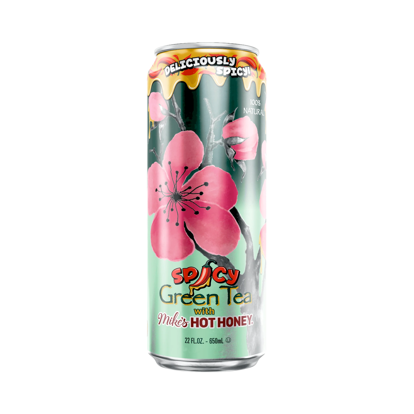 Arizona Spicy Green Tea Can 22 Oz x 24