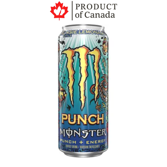 [Canada] Monster Juice Aussie Style Lemonade Can 473 Ml - 12 Pack