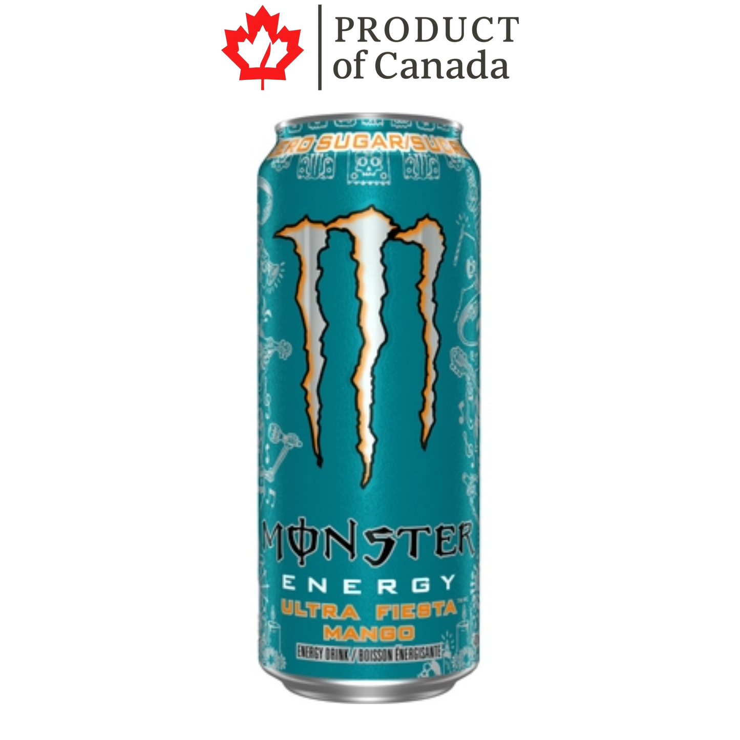 [Canada] Monster Ultra Fiesta Mango Can 473 Ml - 12 Pack