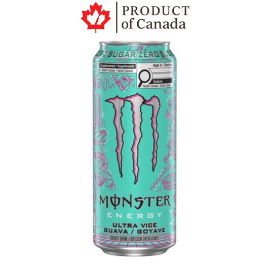 [Canada] Monster Ultra Vice Guava Zero Can 473 Ml - 12 Pack