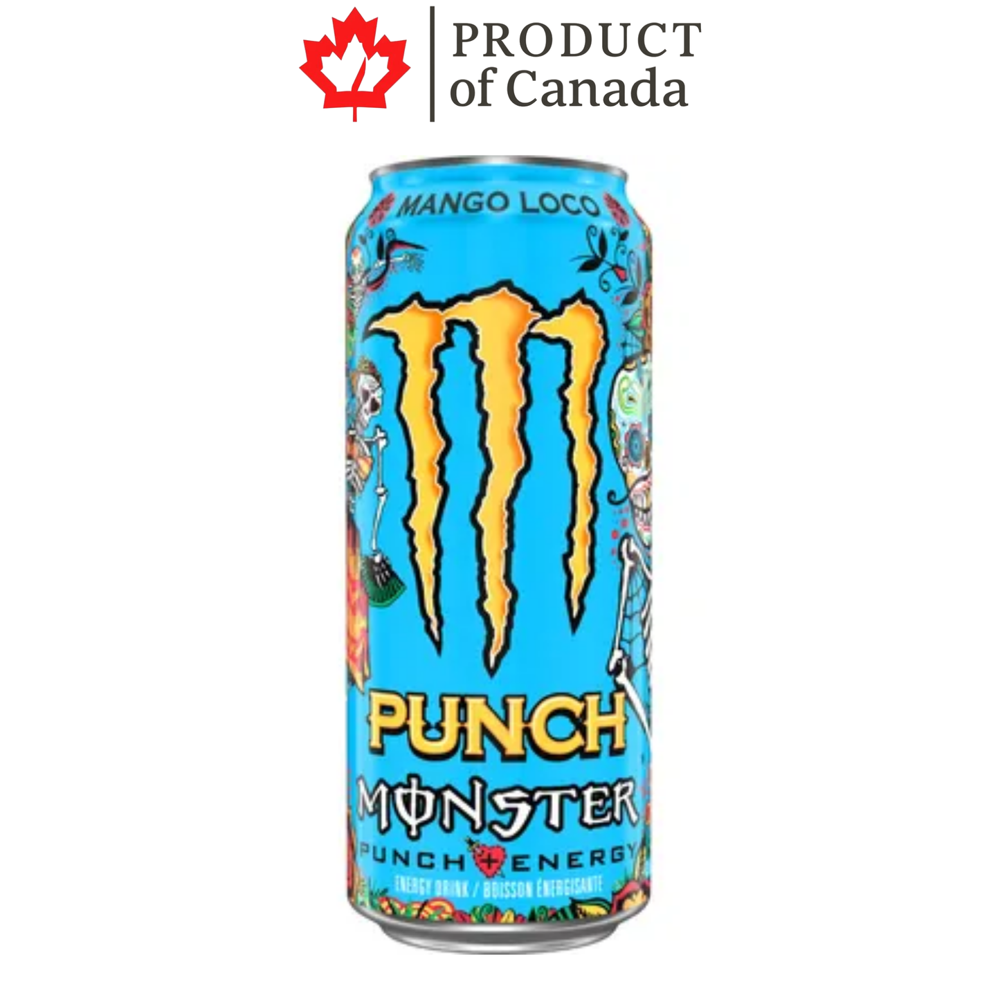 [Canada] Monster Juice Mango Loco Can 473 Ml - 12 Pack