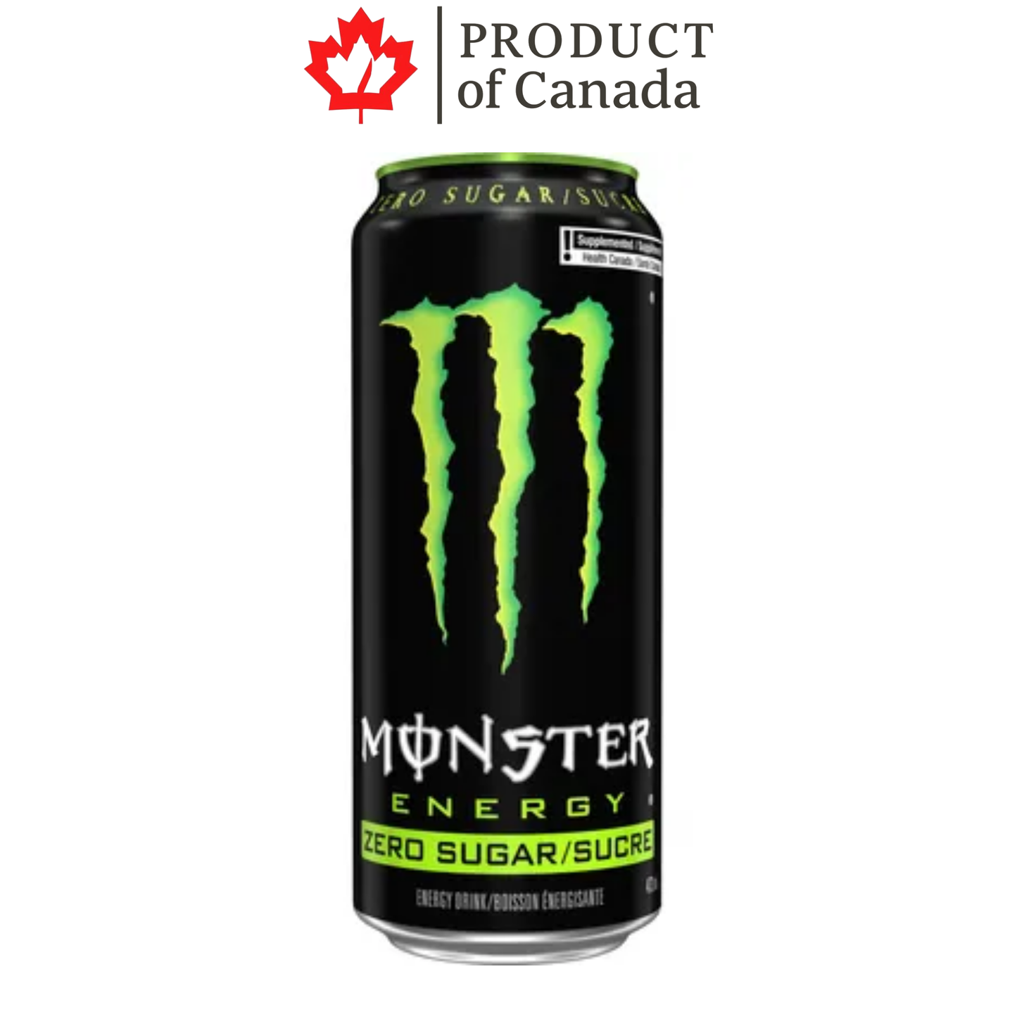 [Canada] Monster Original Zero Sugar Can 473 Ml - 12 Pack
