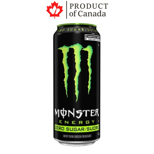 [Canada] Monster Original Zero Sugar Can 473 Ml - 12 Pack
