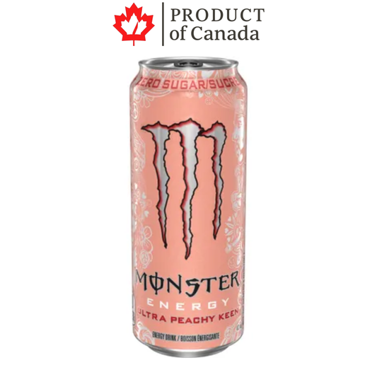 [Canada] Monster Ultra Peachy Keen Can 473 Ml - 12 Pack